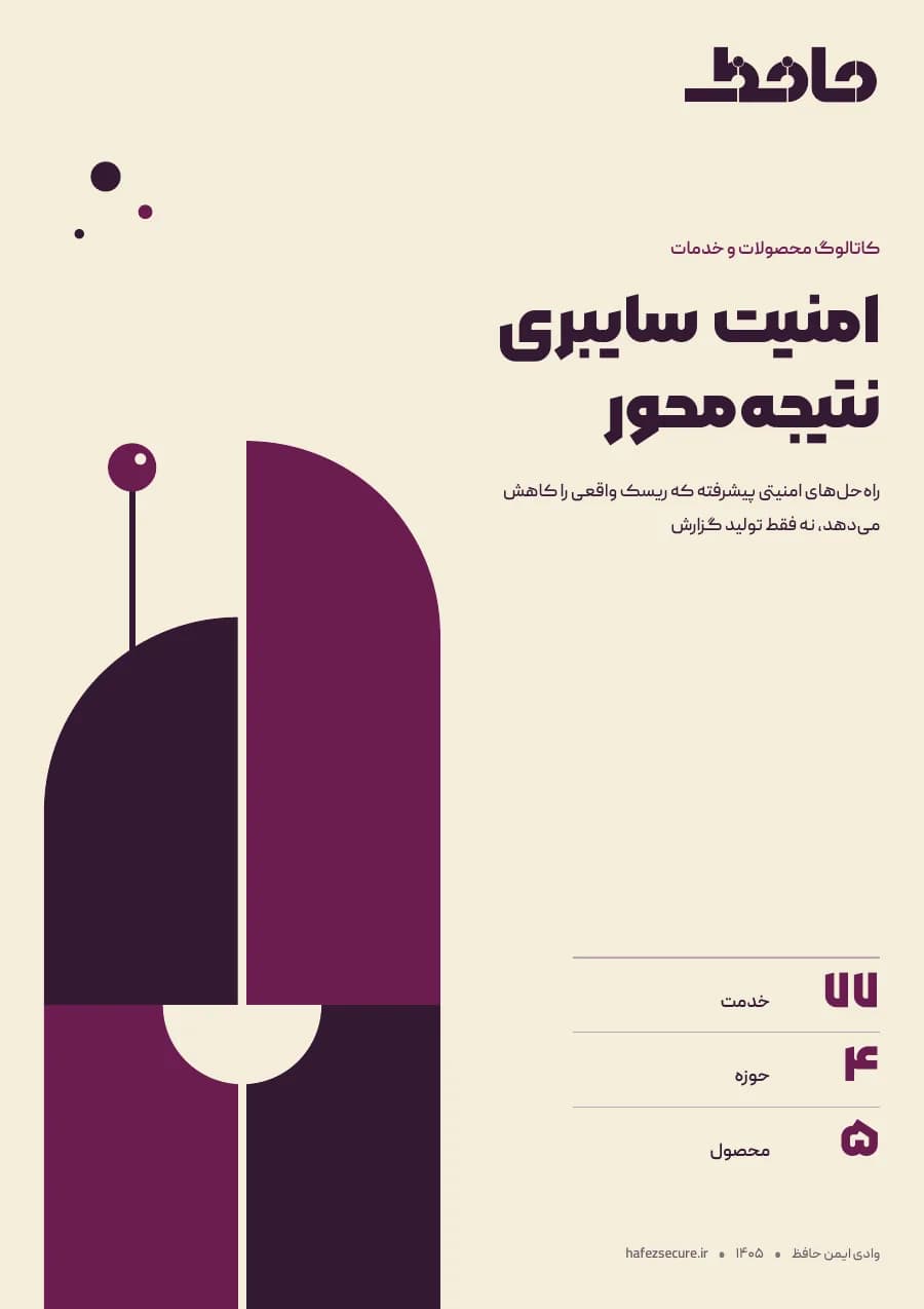 جلد کاتالوگ خدمات و محصولات وادی ایمن حافظ
